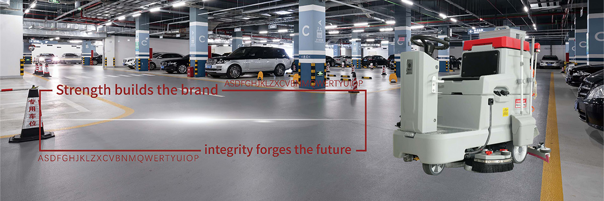 máquina de limpieza fregadora de suelos