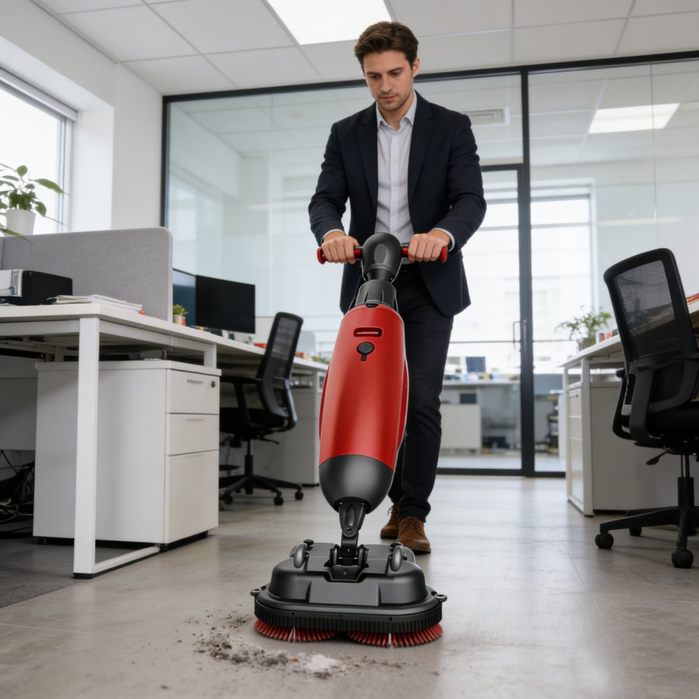 Mini barredora de suelos